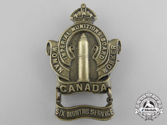 A First War Canadian Imperial Munitions Board Woman Worker With Six Months Service Bar