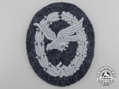 A Luftwaffe Air Gunner Badge; Cloth Version
