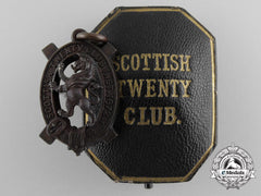 A Scottish Twenty Club Shooting Medal With Case