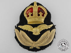 An Rcaf/ Raf Officer’s Tudor Crown Cap Badge