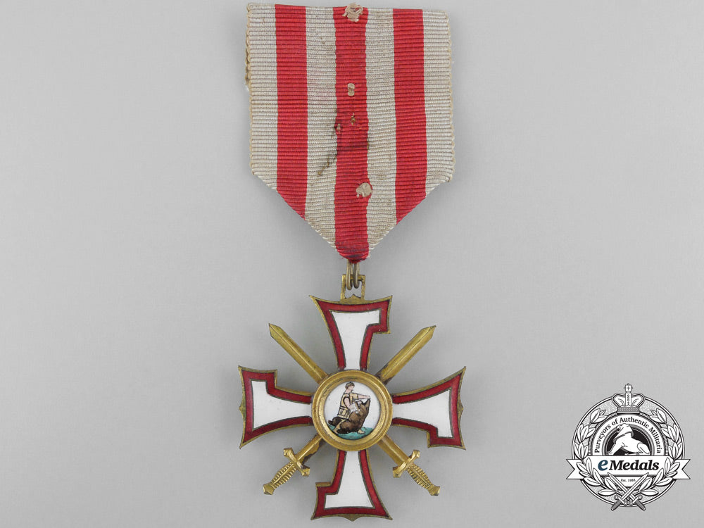 latvia._an_order_of_the_bear_slayer;_knight's_cross,_c.1940_b_4462