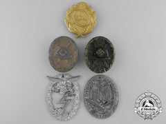Five Second War German Awards And Badges