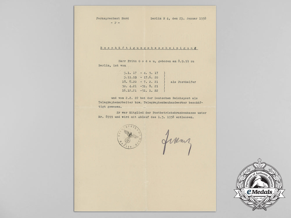 a_certificate_of_employment_from_telephone_exchange_north,_berlin_b_5264