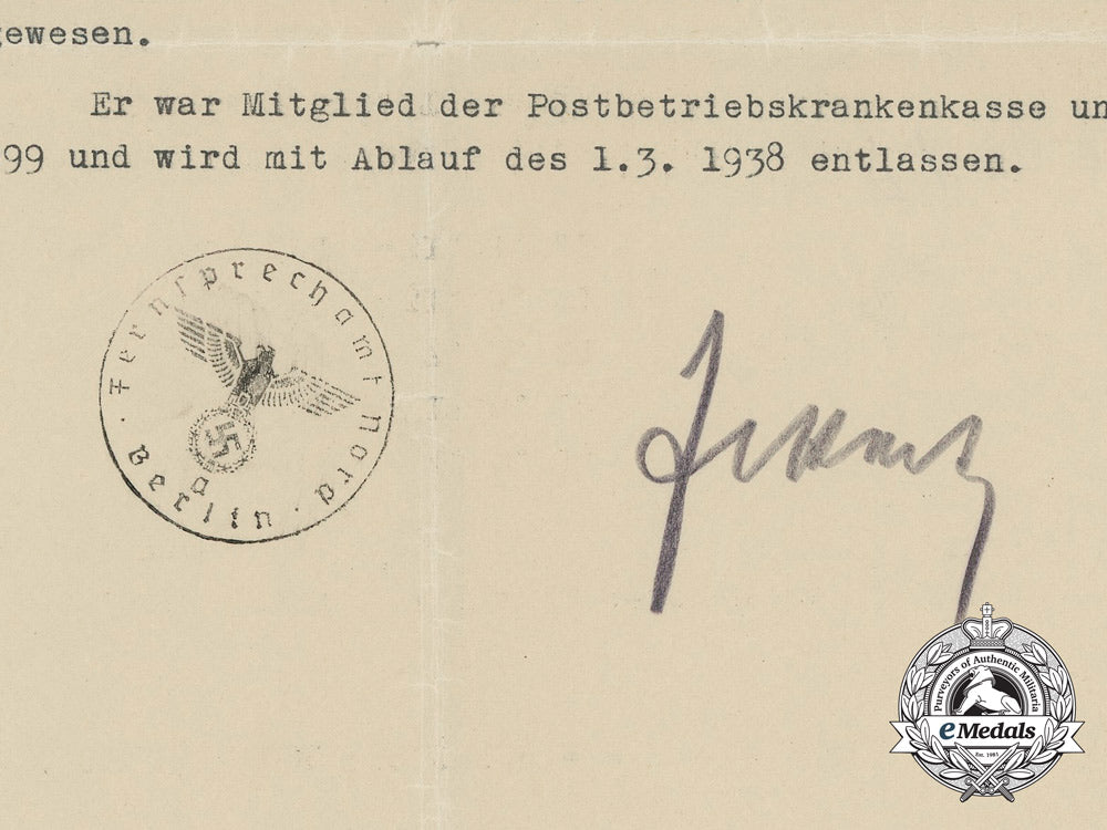 a_certificate_of_employment_from_telephone_exchange_north,_berlin_b_5265