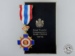 A Royal Yugoslav Commemorative War Cross 1941-45 With Case And Award Document