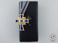 A German Mother's Cross; Gold Grade With Case