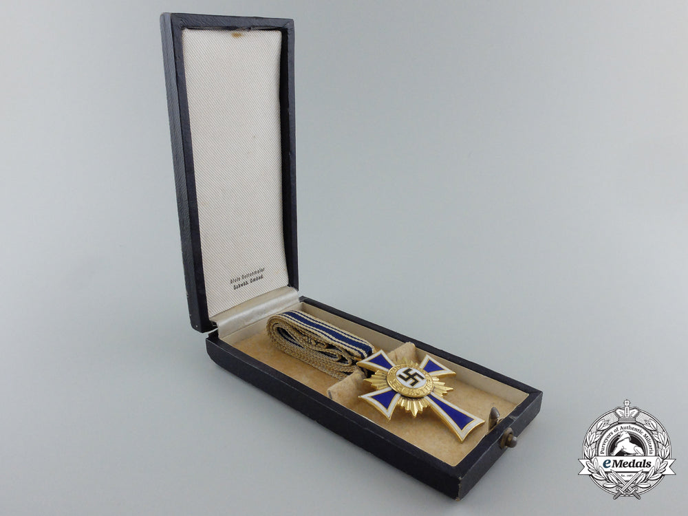 a_german_mother's_cross;_gold_grade_with_case_b_573