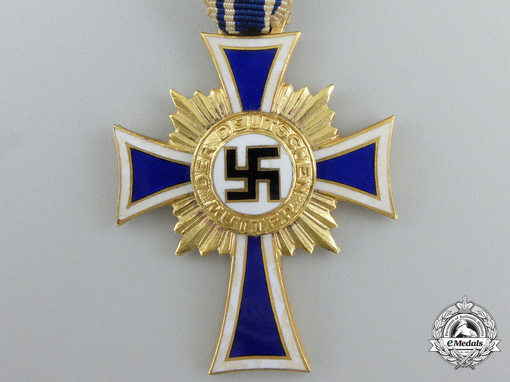 a_german_mother's_cross;_gold_grade_with_case_b_575