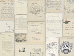 Nine Letters & Cards To The Commandant At Trent Park From General Hermann-Bernhard