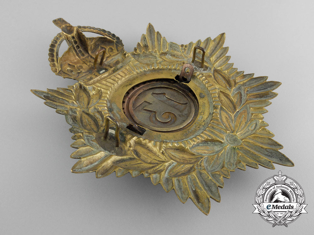 a13_th_regiment_canadian_militia_king’s_crown_brass_helmet_plate_b_6323