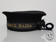 A Second War Royal Canadian Navy H.m.c.s. Haida Sailor's Cap 1944