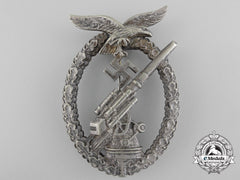 An Early Luftwaffe Flak Badge By Adolf Scholze
