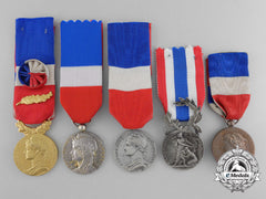 Five French Honour Medals