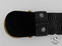 A Kriegsmarine Officer's Brocade Undress Belt With Buckle