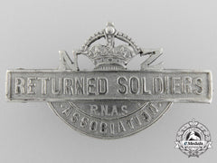 A New Zealand Returned Soldiers Badge; Royal Naval Air Service