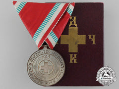 Bulgaria, Kingdom. A Red Cross Medal, Silver Grade With Case, C.1917
