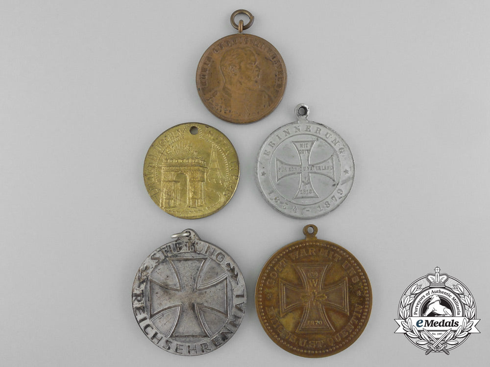 five_german_imperial_commemorative_iron_cross_medals_b_8180
