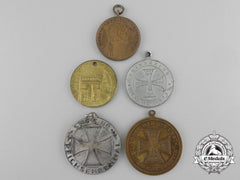 Five German Imperial Commemorative Iron Cross Medals