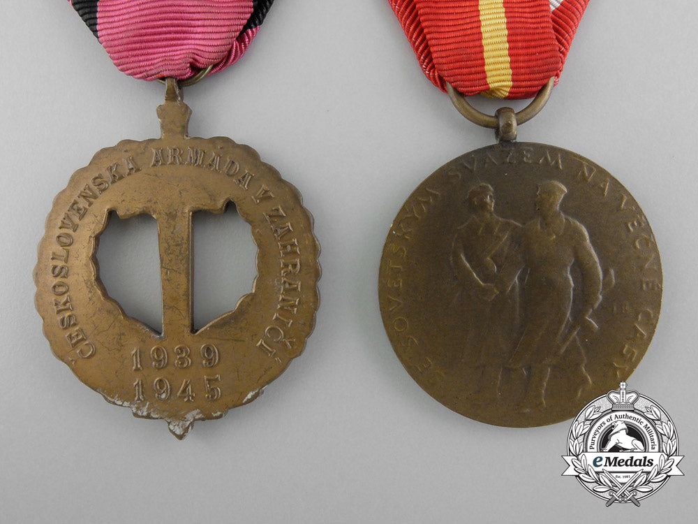 czechoslovakia._two_medals&_awards_b_8612
