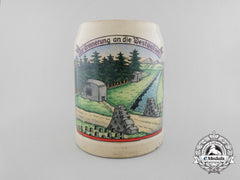 A Second War German Bier Stein In Remembrance Of The Siegfried Line (West Wall)