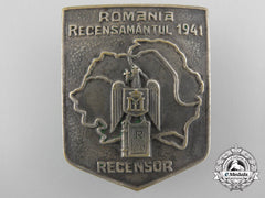 Romania, Kingdom. A 1941 Census Taker Badge