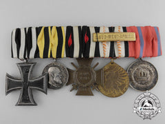 A First War & Colonial Service German Medal Bar