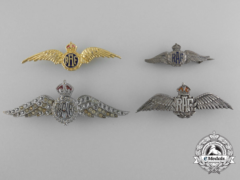 a_lot_of_four_second_war_royal_air_force_sweetheart_wings_b_9031