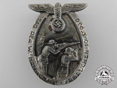 A 1939 Day Of The Wehrmacht Badge For The District Of Saarbücken