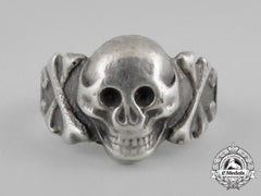A Third Reich Period German Skull Ring