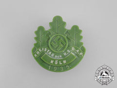 A 1935 Nsdap Cologne District Council Day Badge