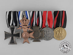A Fine First And Second War German Bavarian Military Merit Cross Medal Bar
