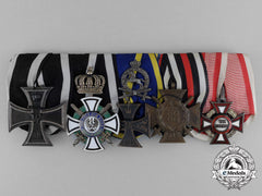 A Fine House Order Of Hohenzollern Imperial Medal Bar