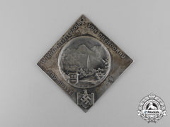 A 1939 Drl Upper Danube Bad-Aussee Ski Championship Participation Table Medal