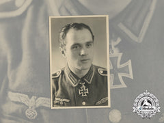 A Wartime Picture Postcard Of A Kc & Close Combat Clasp Recipient