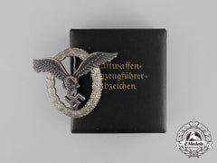 A Cased Early Quality Luftwaffe Pilot’s Badge By Berg & Nolte
