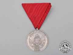 A Hungarian Alapittatott Fire Brigade Long Service Medal For Fifteen Years' Servicee