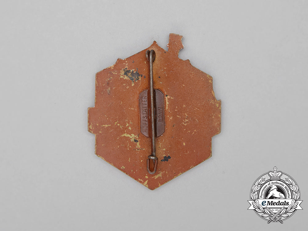 germany._a1938/39_kdf_mediterranean_travel_badge_by_hoffstätter_bb_3912