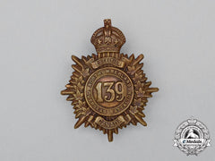 A First War 139Th Infantry Battalion "Northumberland Battalion" Cap Badge