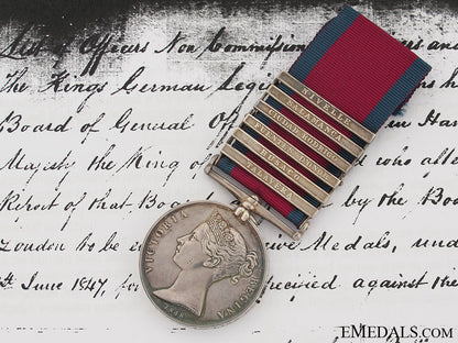 military_general_service_medal,_private_charles_gunter,1_st_line_battalion,_king's_german_legion_bcm1002