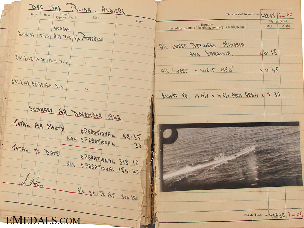 the_particularly_fine_flying_log_book_of_pilot_officer_burrell_bmc169j