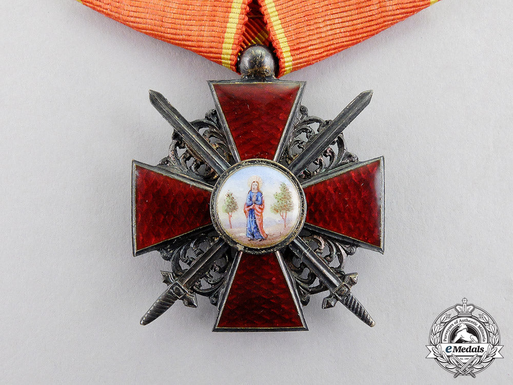 russia,_empire._an_order_of_st._anne,_military_division;"émigré"_type_french_made_c.1920_c17-365_3