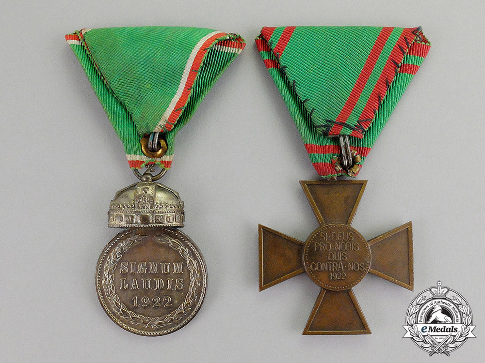 hungary,_kingdom._two_military_decorations&_awards_c17-4549