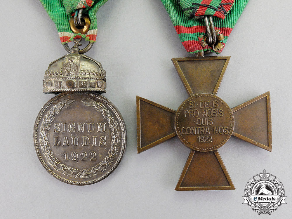 hungary,_kingdom._two_military_decorations&_awards_c17-4550