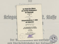 Germany. A War Merit Cross 2Nd Class With Swords To Female Recipient