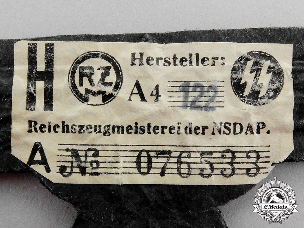 germany._an_absolutely_mint_ss_officer’s_sleeve_eagle,_rzm_tagged_c17-8378