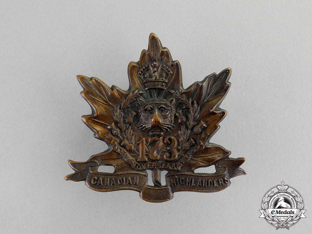 canada._a173_rd_infantry_battalion"_canadian_highlanders"_cap_badge_c17-8740