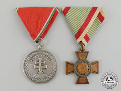 Hungary, Kingdom. A Pair Of Awards & Decorations