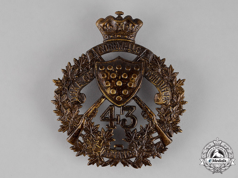 canada._a43_rd_regiment(_the_duke_of_cornwall’s_own_rifles)_shoulder_belt_plate,_c.1907_c18-013260_1_1