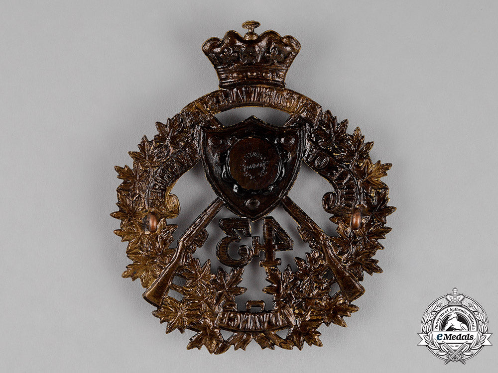 canada._a43_rd_regiment(_the_duke_of_cornwall’s_own_rifles)_shoulder_belt_plate,_c.1907_c18-013261_1_1