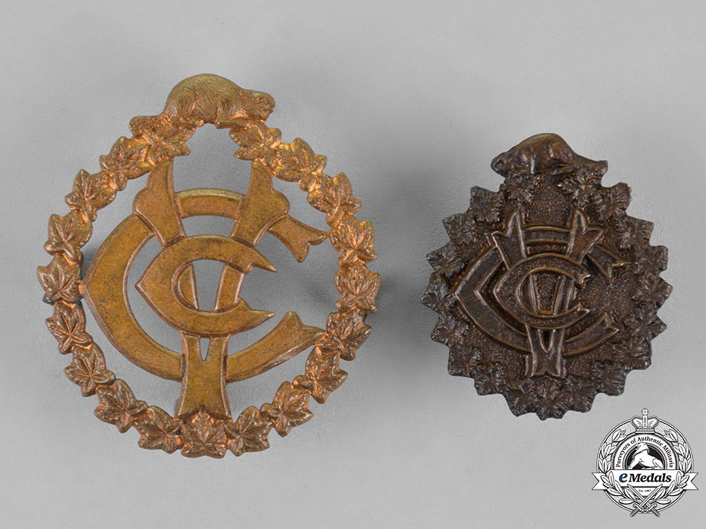 canada._two_first_war_royal_canadian_army_veterinary_corps_insignia_c18-019803